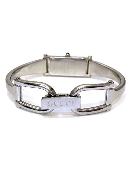 Gucci Square Bangle Watch Gross SS Black Dial main image 5